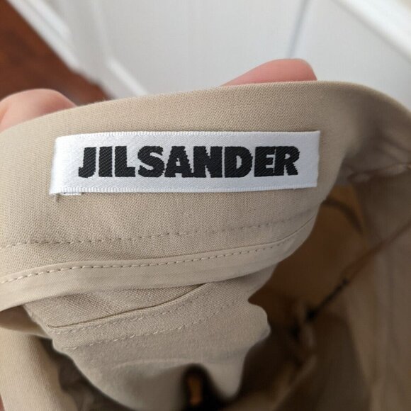 Jil Sander women's beige pants in size 38 cotton mix - Picture 5 of 8